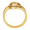 14k Yellow Gold Ladies Metal Fashion Restyling Ring, Size 7