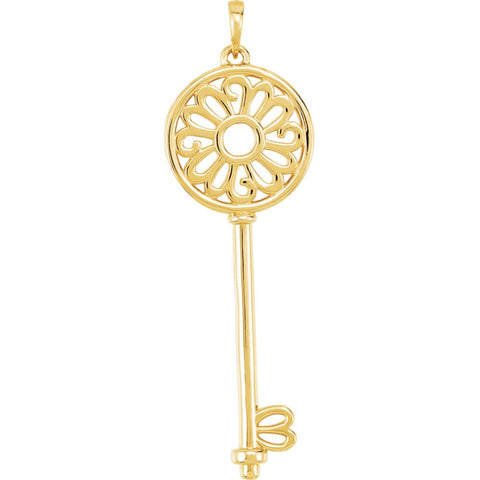 14k Yellow Gold Mother's Key® Pendant