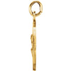 14k Yellow Gold 12mm Round St. Peregrine Medal