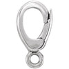 Sterling Silver Elongated Charm Bail With Jump Ring (Small)