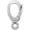 Sterling Silver Elongated Charm Bail With Jump Ring (Small)