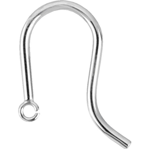 14k White Gold Assembled Ear Wire with Open Jump Ring