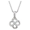 Sterling Silver 0.08 ctw. Diamond 18-inch Necklace