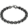 Sterling Silver Black Ruthenium Plated Link Chain