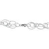 Sterling Silver Circle Link Fashion Necklace (18 Inch)