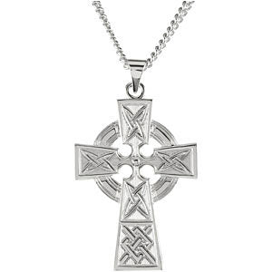 Sterling Silver Celtic Cross with Packaging