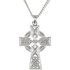 Large Celtic Cross Pendant in Sterling Silver