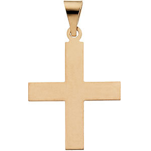 14k Yellow Gold 20.5x18mm Greek Cross Pendant