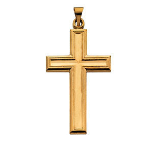 14k Yellow Gold Cross Pendant