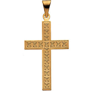 14k Yellow Gold Cross Pendant