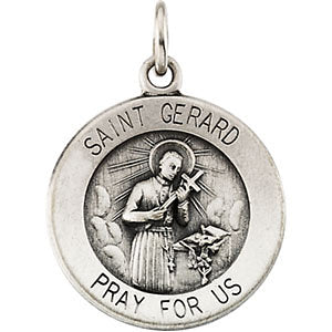 14k Yellow Gold 18mm St. Gerard Medal