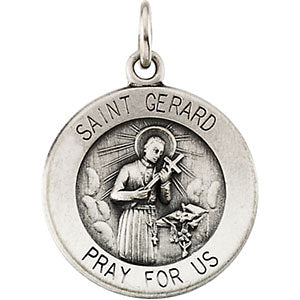 Sterling Silver 18mm St. Gerard Medal