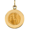 12.00 mm St. Anne De Beaupre Medal in 14K Yellow Gold