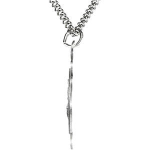 Sterling Silver 16.75mm St. Florian 18" Necklace
