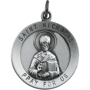 Sterling Silver 18.25mm St. Nicholas Medal