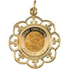 23.00x20.00 mm St. Christopher Medal in 14K Yellow Gold