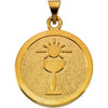 Sterling Silver 23mm Blessed Sacrament Pendant Medal