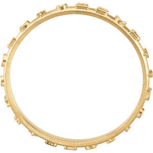 14k Yellow Gold Prayer Ring Size 7