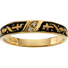 Religious Engagement Ring Mounting or Ladies/Men's Wedding Band in 14K Yellow Gold (Size 6)