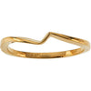 14k Yellow Gold Round Engagement Ring Mounting, Size 6