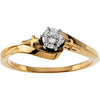 Wedding Band for Matching Engagement Ring in 14k Yellow Gold ( Size 6 )