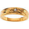 18k Yellow Gold Ladies Band, Size 10