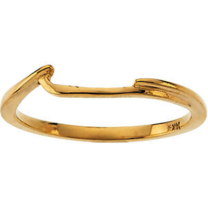 14k White Gold Band, Size 6