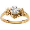 Wedding Band for Matching Engagement Ring in 14k White Gold ( Size 6 )