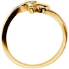 14k Yellow Gold Cross & Heart Chastity Rings® , Size 6