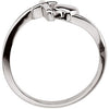 Sterling Silver Cross & Heart Chastity Rings® , Size 6