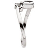Sterling Silver Cross & Heart Chastity Rings® , Size 6