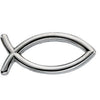 09.00x19.50 mm Fish Lapel Pin in 14K Yellow Gold