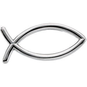14k Yellow Gold 7.5x16.5mm Fish Lapel Pin