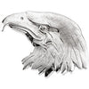 Sterling Silver Crying Eagle Lapel Pin