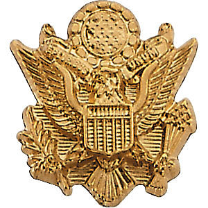 14k White Gold U.S. Army Lapel Pin