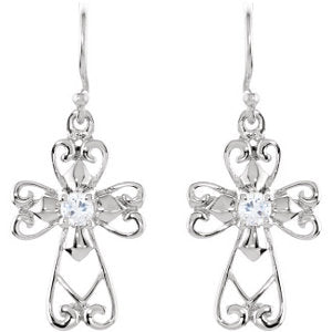 Sterling Silver Jesus, The Morning Star Earrings