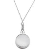Sterling Silver Moon & Star Ash Holder Necklace