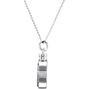 Sterling Silver Moon & Star Ash Holder Necklace