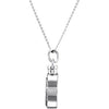Sterling Silver Moon & Star Ash Holder Necklace