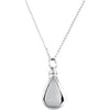 Sterling Silver Birthstone Tear Ash Holder Necklace