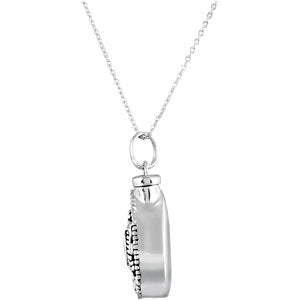 Sterling Silver Birthstone Tear Ash Holder Necklace