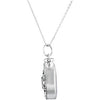 Sterling Silver Birthstone Tear Ash Holder Necklace