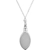 Sterling Silver Fleur-de-lis Ash Holder Necklace