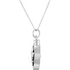 Sterling Silver Fleur-de-lis Ash Holder Necklace