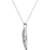 Sterling Silver A Piece of My Heart Necklace