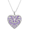 Daughter of Th King Necklace with Card and Box in Sterling Silver
