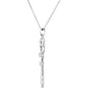 Sterling Silver Key of Love for Couples Pendant with Chain