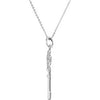 Sterling Silver The Friendship Key of Love Pendant with Chain