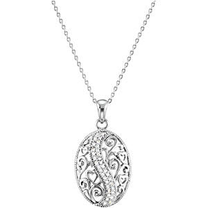 Sterling Silver The Journey of Family Necklace