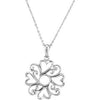Remember I Love You (Middle) Pendant with Chain and Box in Sterling Silver